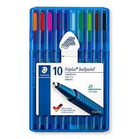 CANETA TRIPLUS BALL 437 C/10 CORES - STAEDTLER