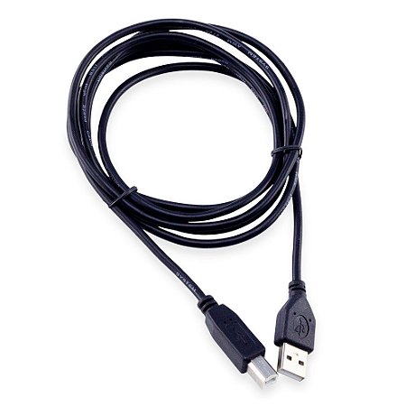 CABO USB AM/BM 2.0 1,8M PRETO - FOCE LINE