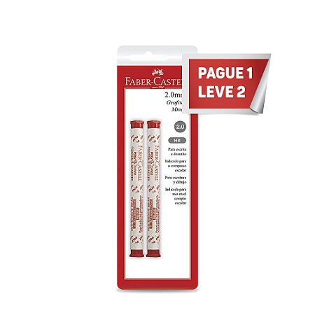 GRAFITE 2.0MM HB P1L2 C/12 UNIDADES - FABER-CASTELL