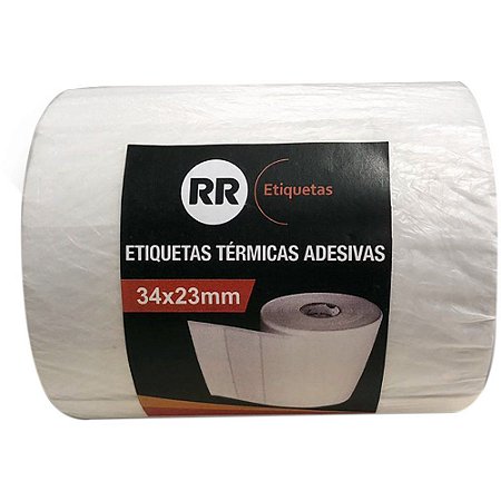 ETIQUETA TÉRMICA ADESIVA 34X23MM C/4320 UNIDADES - RR ETIQUETAS