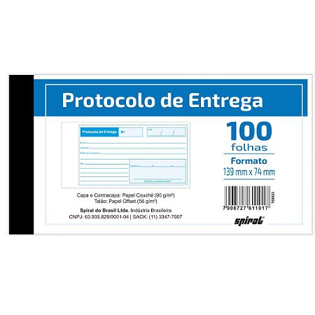 PROTOCOLO DE ENTREGA 100 FLS - SPIRAL