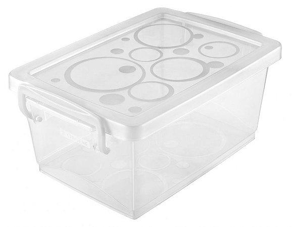 MINI ORGANIZADOR COM TRAVA 1,5L CRISTAL - ORDENE