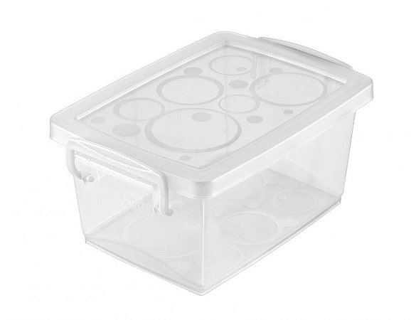 MINI ORGANIZADOR COM TRAVA 400ML CRISTAL - ORDENE