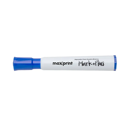 MARCADOR PARA QUADRO BRANCO MARK+ PLUS AZUL - MAXPRINT