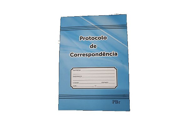PROTOCOLO DE CORRESPONDÊNCIA 1/4 AZUL 100 FLS - PÁGINA BRASIL