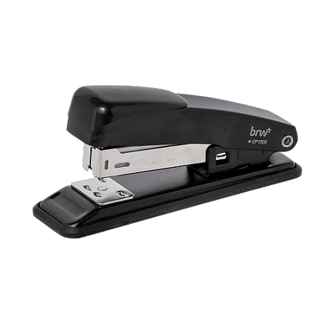 GRAMPEADOR DE METAL 11,5CM 20 FOLHAS PRETO - BRW
