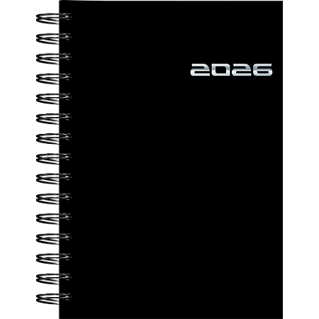 AGENDA ESPIRAL EXECUTIVA CAPA DURA CLÁSSICA MD PRETA 2026 - KIT