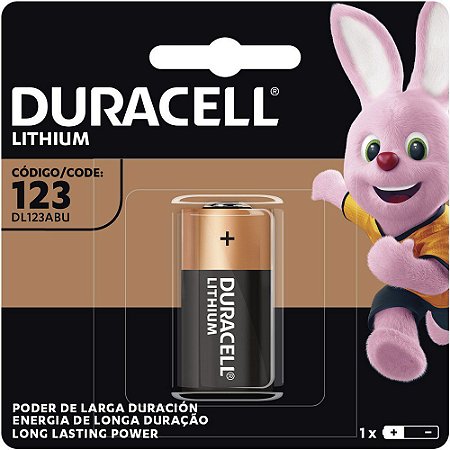 PILHA ALCALINA DE LÍTIO CR123 3V - DURACELL