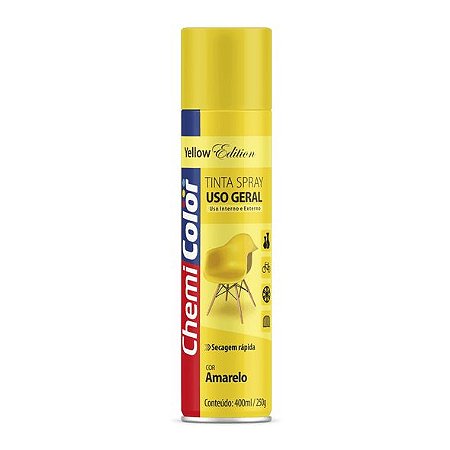 TINTA SPRAY USO GERAL CHEMICOLOR AMARELO - 400ML