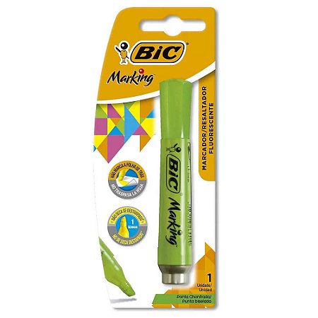 MARCA TEXTO BIC MARKING VERDE - BIC