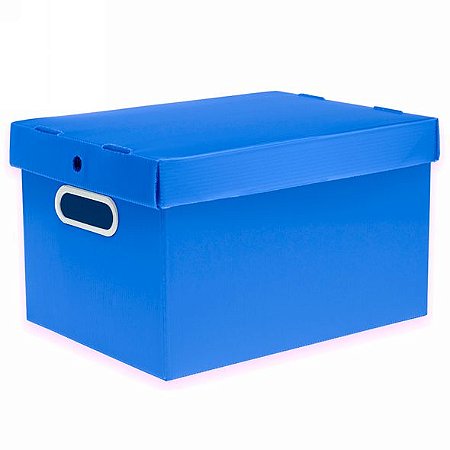 CAIXA ORGANIZADORA PP CORRUGADO PRONTOBOX AZUL - POLYCART