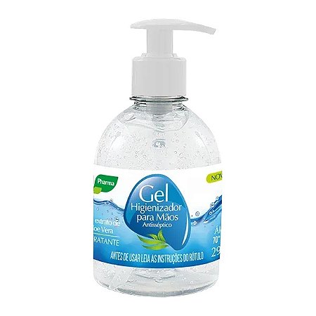ÁLCOOL EM GEL HIGIENIZADOR PARA MÃOS PHARMA - 290G