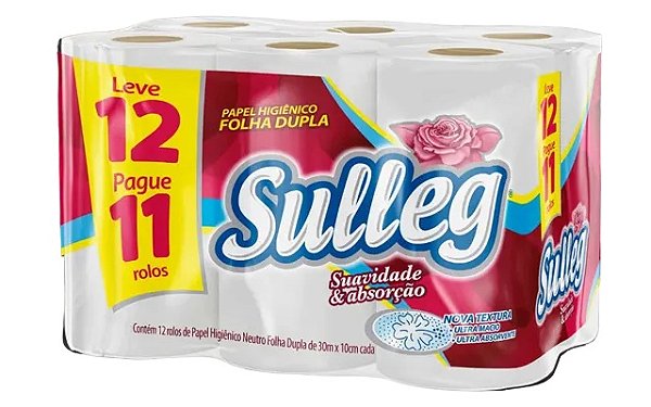 PAPEL HIGIÊNICO FOLHA DUPLA LEVE 12 PAGUE 11 - SULLEG