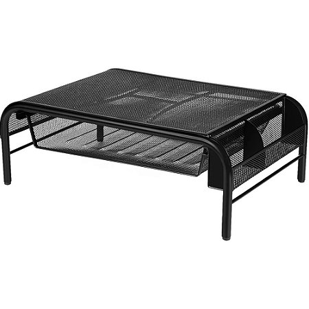 SUPORTE PARA MONITOR C/ORGANIZADOR DE MESA ARAMADO PRETO KEEP EI044 - MULTILASER