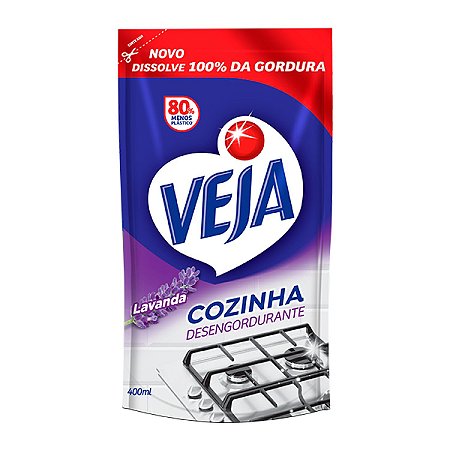 VEJA COZINHA DESENGORDURANTE LAVANDA SACHÊ - 400ML