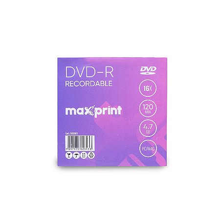 DVD-R GRAVÁVEL 4.7GB ENVELOPE - MAXPRINT