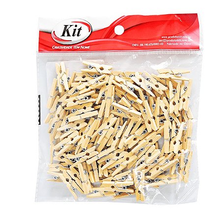 MINIATURA PREGADOR CRU 2,5CM THE123 C/100 UNIDADES - KIT