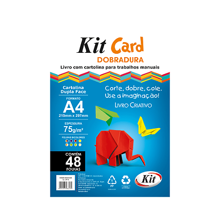 PAPEL KIT CARD DOBRADURA A4 COLORIDO C/48FLS - KIT