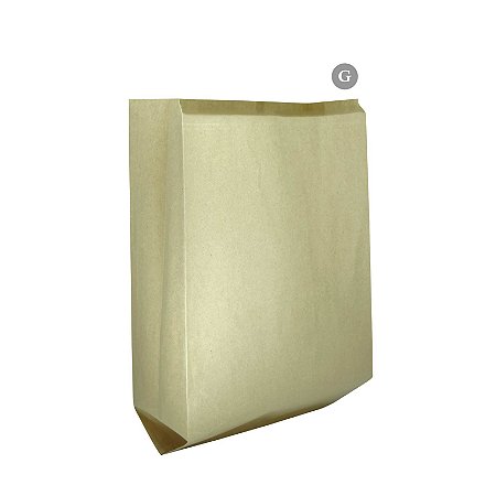 SACO DE PAPEL KRAFT 28CMX42CMX12CM C/100 UNIDADES - GALA