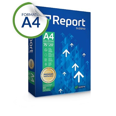 PAPEL SULFITE REPORT PREMIUM A4 75G - 500 FOLHAS