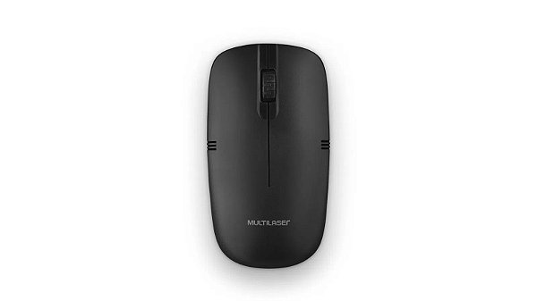 MOUSE SEM FIO LIGHT USB 1200 DPI 3 BOTÕES DESIGN SLIM PRETO MO285 - MULTILASER