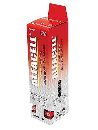 PILHA COMUM AAA PALITO C/60 UNIDADES - ALFACELL