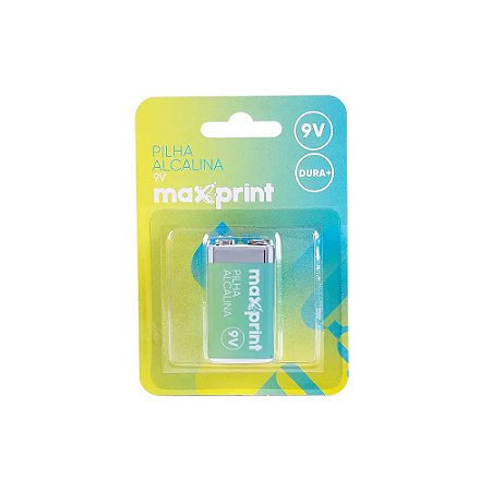 BATERIA ALCALINA 9V - MAXPRINT