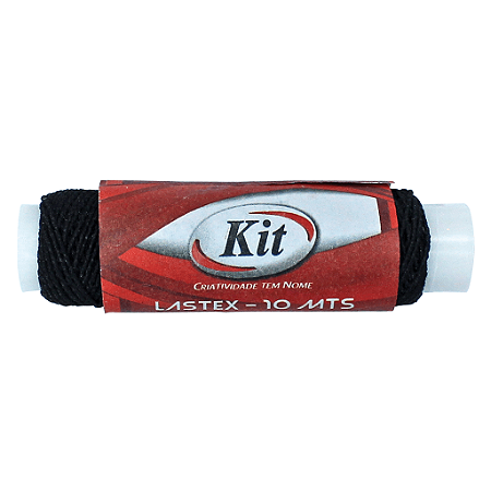 LASTEX N.01 10MTS PRETO C/10 UNIDADES - KIT