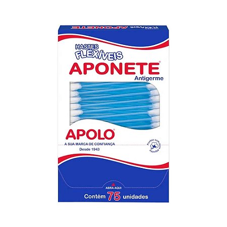 COTONETE FLEXÍVEL APONETE C/75 UNIDADES - APOLO