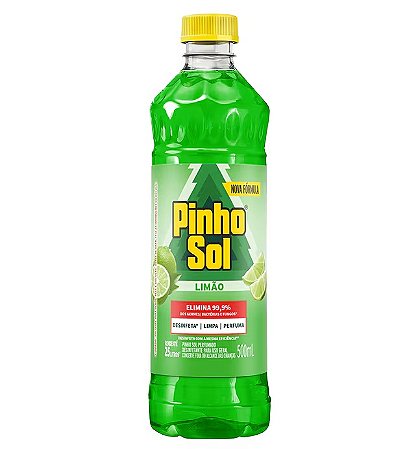DESINFETANTE PINHO SOL LIMÃO - 500ML