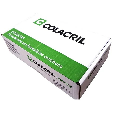 ETIQUETA CONTÍNUA 2 CARREIRAS [89X36,1] 3020 500 FLS - COLACRIL