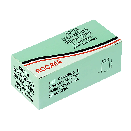 GRAMPO ROCAMA 80/14 GALVANIZADO C/3000 UNIDADES - GRAM SERV