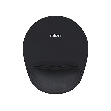 MOUSE PAD ERGONÔMICO COMFORT PRETO - RELIZA