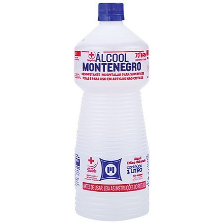 ÁLCOOL 70º HOSPITALAR MONTENEGRO - 1L
