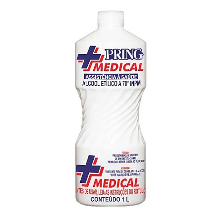 ÁLCOOL LÍQUIDO PRING 70º INPM - 1L