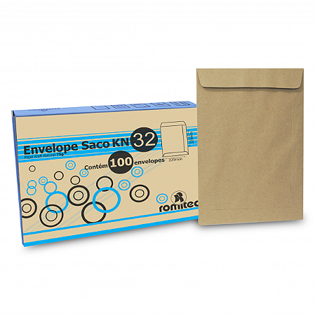 ENVELOPE KRAFT NATURAL 229MMX324MM C/100 UNIDADES - ROMITEC