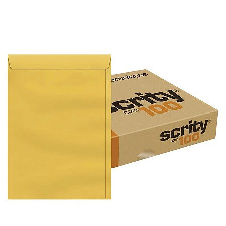ENVELOPE KRAFT OURO 97MMX125MM C/100 UNIDADES - SCRITY