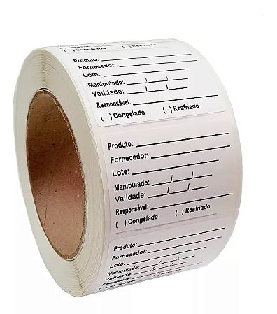 ETIQUETA VALIDADE COUCHÊ ALIMENTOS ANVISA 60MMX40MM C/1000 UNIDADES - MEGAGRAF