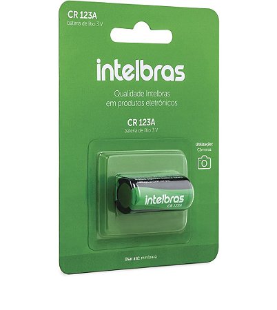 BATERIA CILÍNDRICA DE LÍTIO 3V CR123A - INTELBRAS