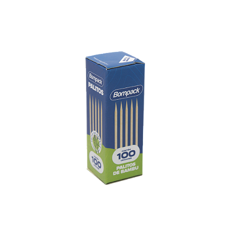 PALITO DE BAMBU C/100 UNIDADES - BOMPACK