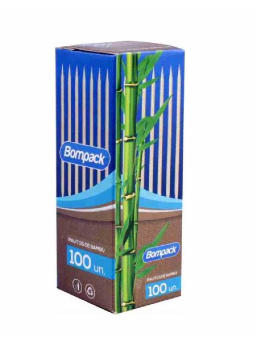 PALITO DE BAMBU C/100 UNIDADES - BOMPACK