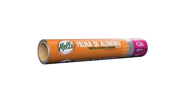 PAPEL ALUMÍNIO 30CMX4M - MELLO