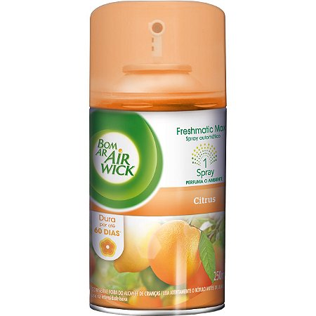 BOM AR AIR WICK FRESHMATIC REFIL CITRUS - 250ML