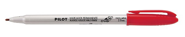 MARCADOR PERMANENTE CD/DVD 2.0MM VERMELHO - PILOT