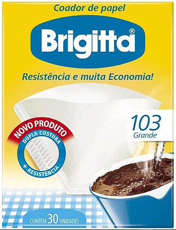 FILTRO DE PAPEL 103 C/30 UNIDADES - BRIGITTA