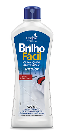 CERA LÍQUIDA INCOLOR BRILHO FÁCIL - 750ML