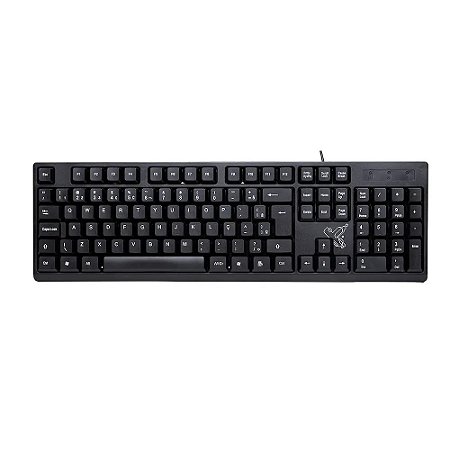 TECLADO UNIVERSITÁRIO USB PRETO - MAXPRINT