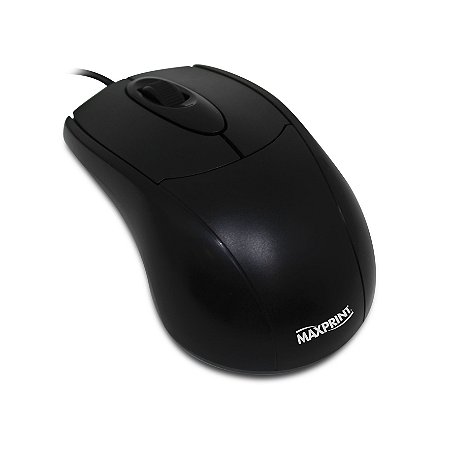 MOUSE ÓTICO USB 1000 DPI PRETO - MAXPRINT