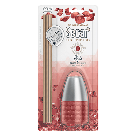 DIFUSOR DE AROMAS SECAR RUBI - 100ML