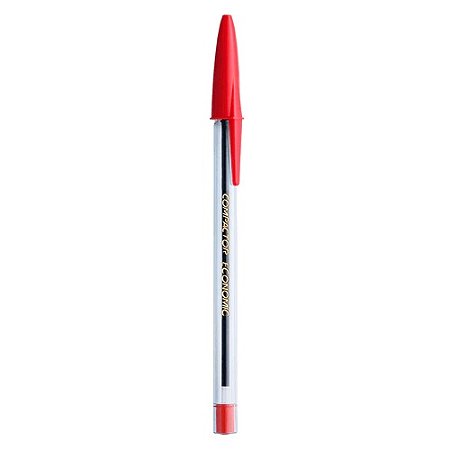 CANETA ESFEROGRÁFICA ECONOMIC 1.0MM VERMELHA - COMPACTOR